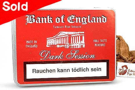Bank of England Dark Session Pipe tobacco 50g Tin